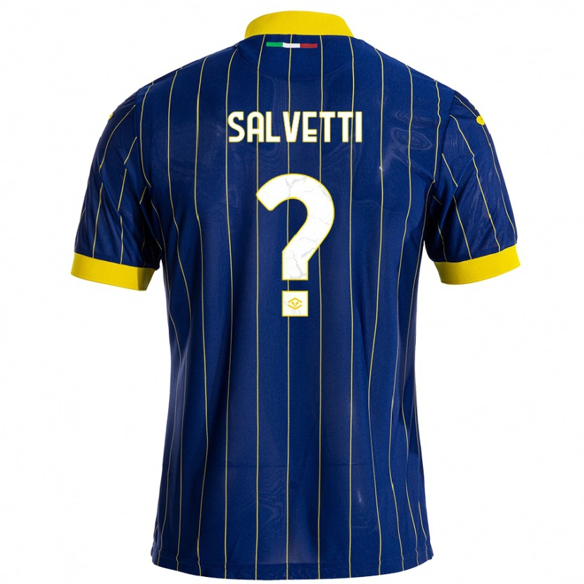 Danxen Kid Gabriel Salvetti #0 Blue Yellow Home Jersey 2024/25 T-Shirt