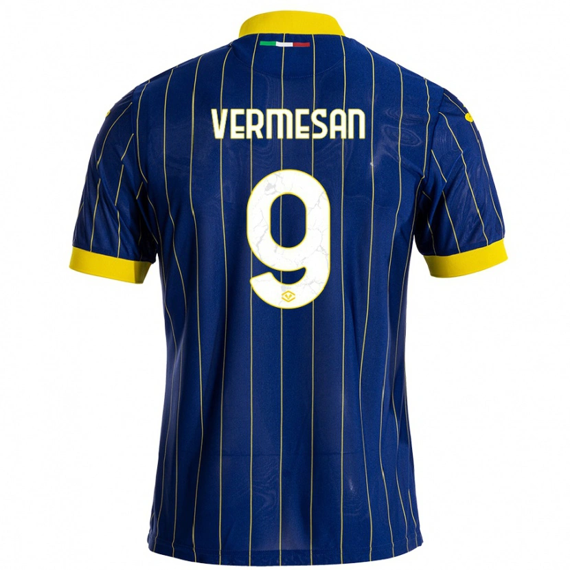 Danxen Kid Ioan Vermeșan #9 Blue Yellow Home Jersey 2024/25 T-Shirt