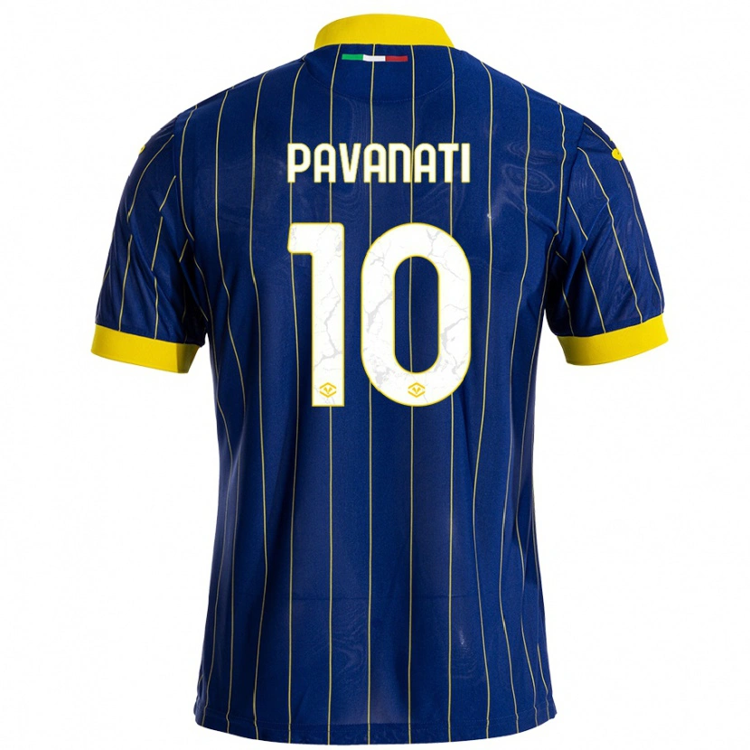 Danxen Kid Alessandro Pavanati #10 Blue Yellow Home Jersey 2024/25 T-Shirt