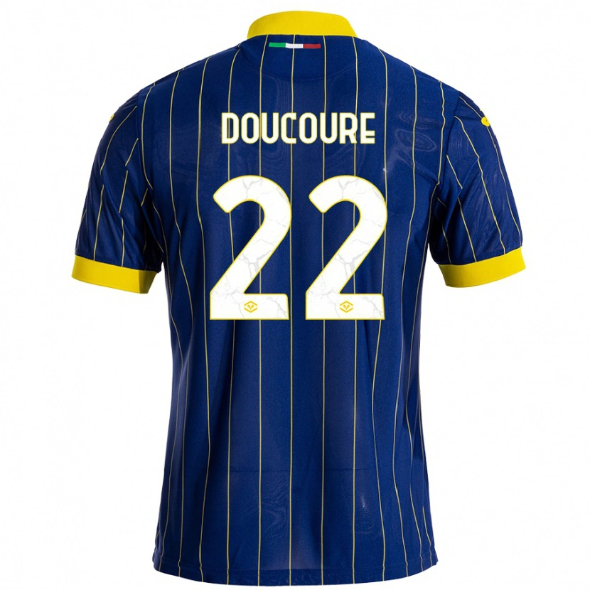 Danxen Kid Mamedi Doucouré #22 Blue Yellow Home Jersey 2024/25 T-Shirt