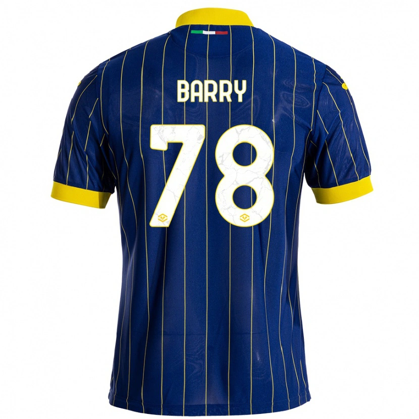 Danxen Kid Oumar Barry #78 Blue Yellow Home Jersey 2024/25 T-Shirt