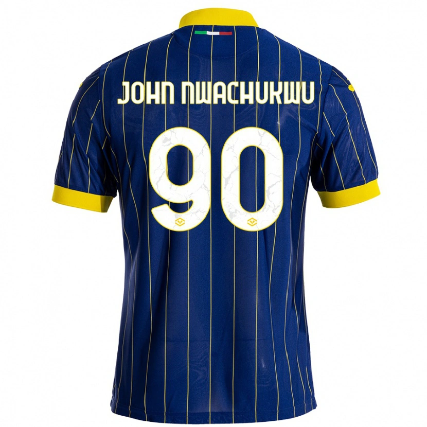 Danxen Kid Samuel John Nwachukwu #90 Blue Yellow Home Jersey 2024/25 T-Shirt