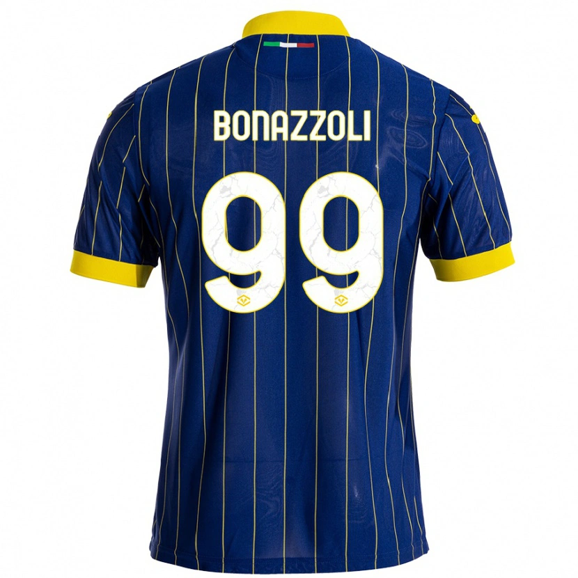 Danxen Kid Federico Bonazzoli #99 Blue Yellow Home Jersey 2024/25 T-Shirt