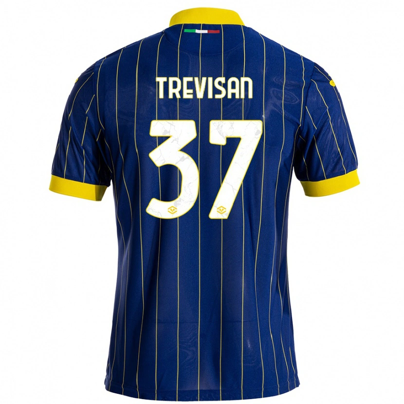 Danxen Kid Michael Trevisan #37 Blue Yellow Home Jersey 2024/25 T-Shirt