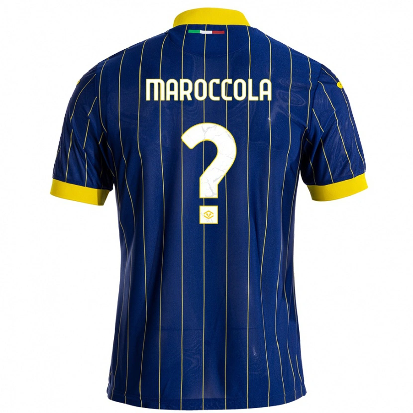 Danxen Kid Francesco Maroccola #0 Blue Yellow Home Jersey 2024/25 T-Shirt