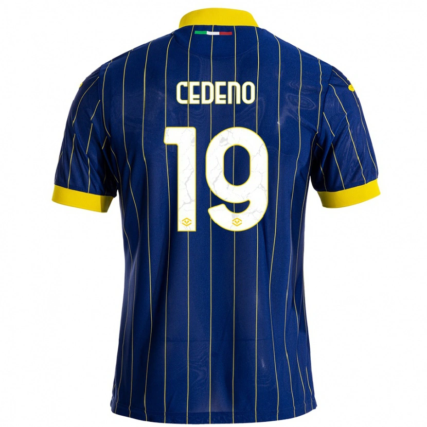 Danxen Kid Lineth Cedeno #19 Blue Yellow Home Jersey 2024/25 T-Shirt