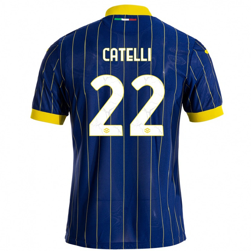 Danxen Kid Anna Catelli #22 Blue Yellow Home Jersey 2024/25 T-Shirt