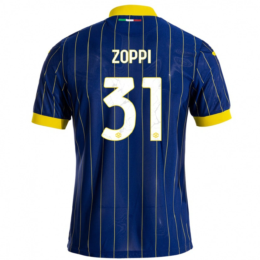 Danxen Kid Sofia Zoppi #31 Blue Yellow Home Jersey 2024/25 T-Shirt