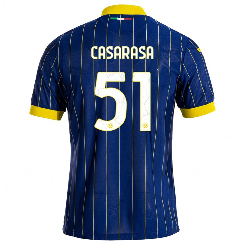 Danxen Kid Asia Casarasa #51 Blue Yellow Home Jersey 2024/25 T-Shirt