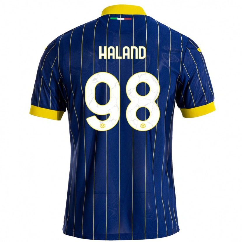 Danxen Kid Benedicte Iversen Håland #98 Blue Yellow Home Jersey 2024/25 T-Shirt