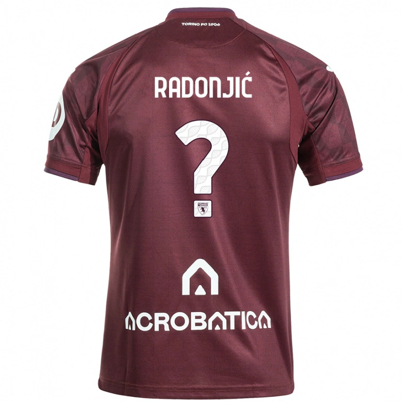 Danxen Kid Nemanja Radonjic #0 Maroon White Home Jersey 2024/25 T-Shirt