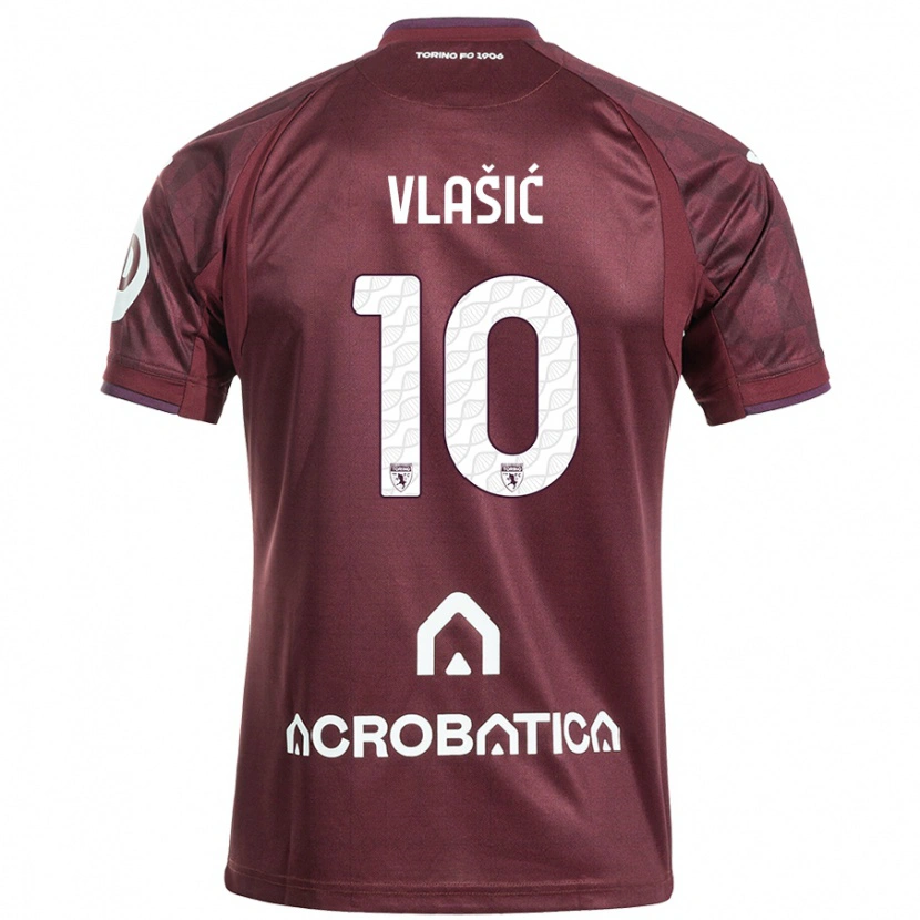 Danxen Kid Nikola Vlašić #10 Maroon White Home Jersey 2024/25 T-Shirt