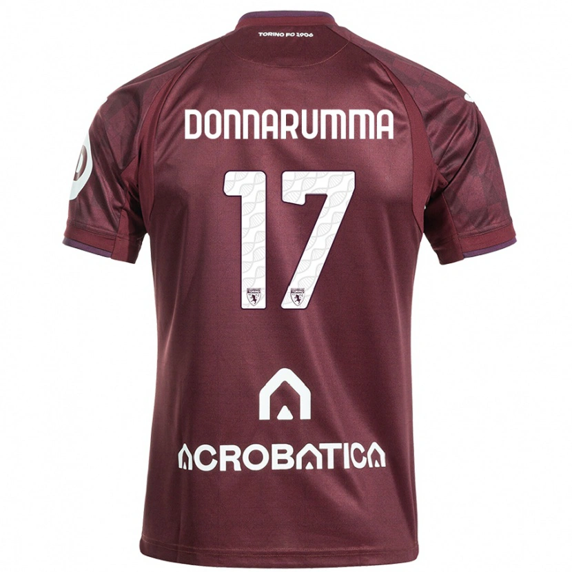 Danxen Kid Antonio Donnarumma #17 Maroon White Home Jersey 2024/25 T-Shirt