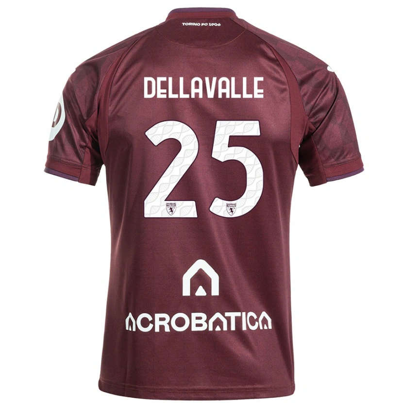 Danxen Kid Alessandro Dellavalle #25 Maroon White Home Jersey 2024/25 T-Shirt