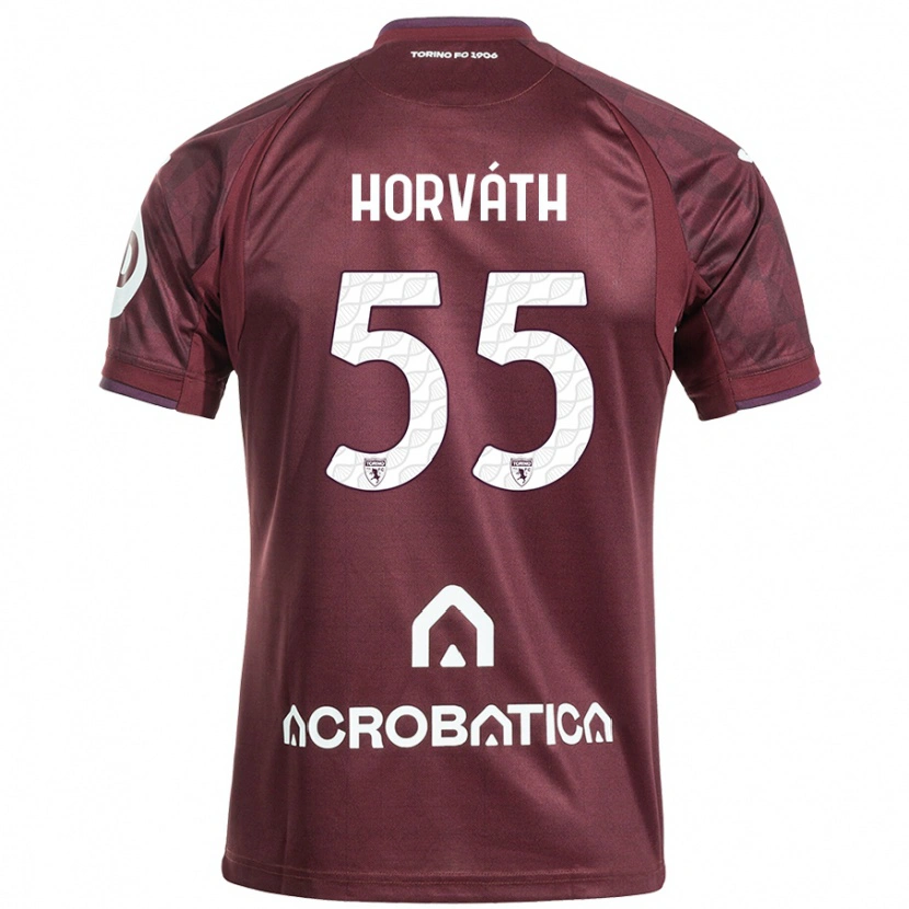 Danxen Kid Krisztofer Horváth #55 Maroon White Home Jersey 2024/25 T-Shirt