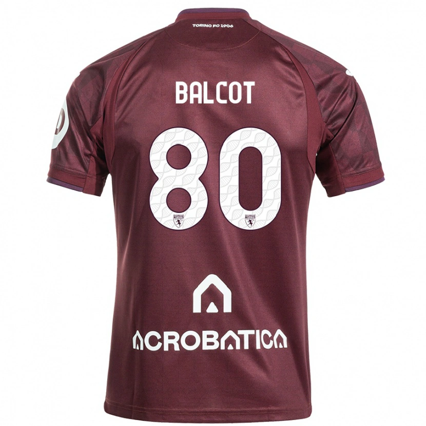 Danxen Kid Côme Bianay Balcot #80 Maroon White Home Jersey 2024/25 T-Shirt