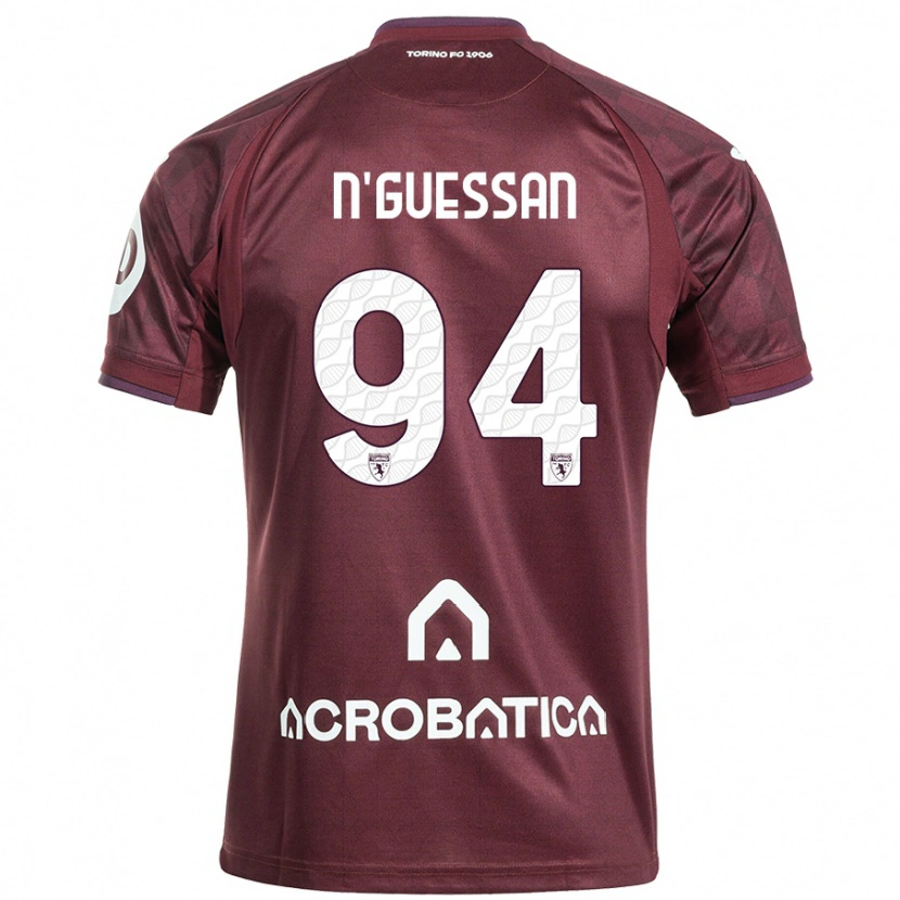 Danxen Kid Ange Caumenan N'guessan #94 Maroon White Home Jersey 2024/25 T-Shirt