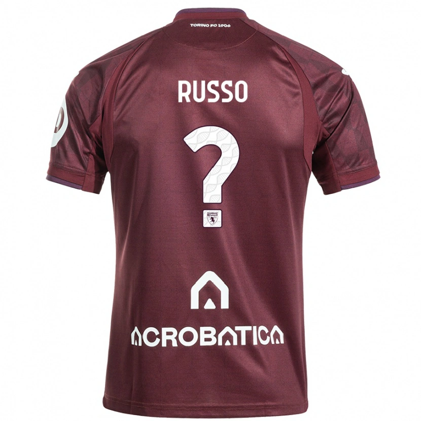 Danxen Kid Lorenzo Russo #0 Maroon White Home Jersey 2024/25 T-Shirt