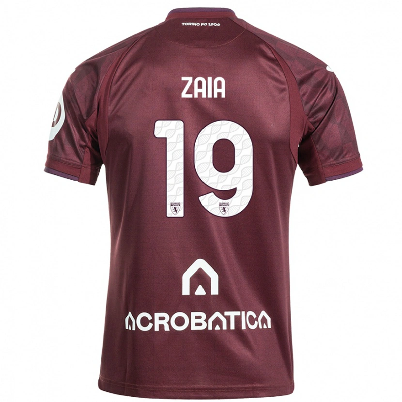 Danxen Kid Edoardo Zaia #19 Maroon White Home Jersey 2024/25 T-Shirt