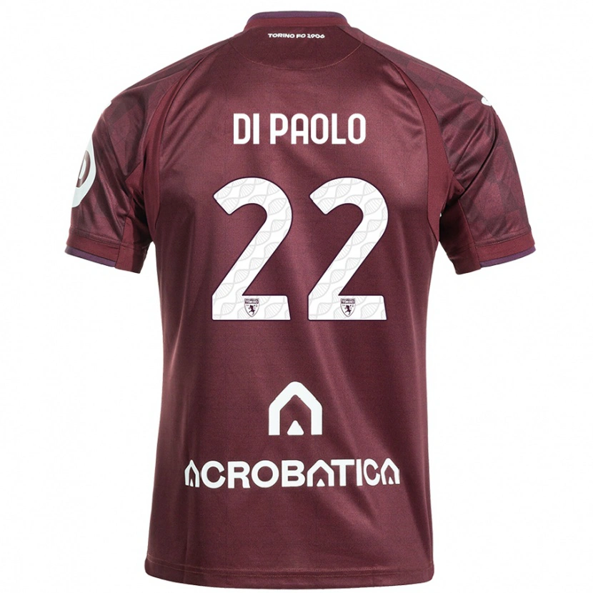 Danxen Kid Sebastiano Di Paolo #22 Maroon White Home Jersey 2024/25 T-Shirt