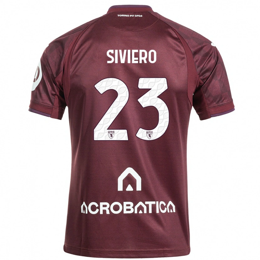 Danxen Kid Lapo Siviero #23 Maroon White Home Jersey 2024/25 T-Shirt