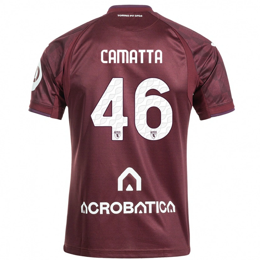 Danxen Kid Alessandro Camatta #46 Maroon White Home Jersey 2024/25 T-Shirt