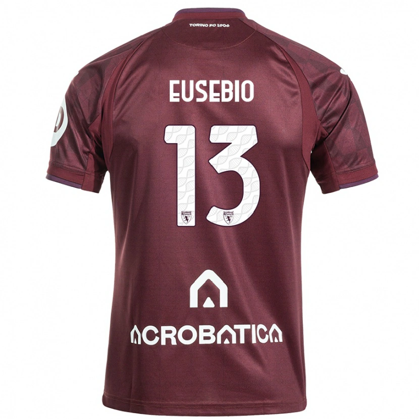 Danxen Kid Chiara Eusebio #13 Maroon White Home Jersey 2024/25 T-Shirt