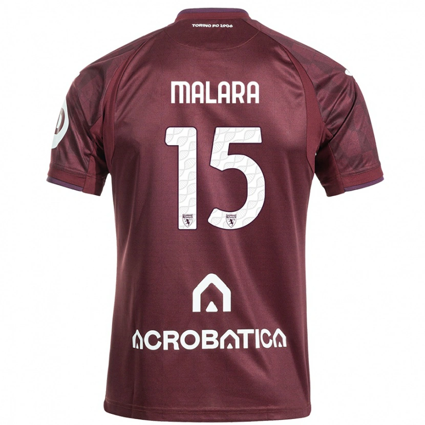 Danxen Kid Sara Malara #15 Maroon White Home Jersey 2024/25 T-Shirt