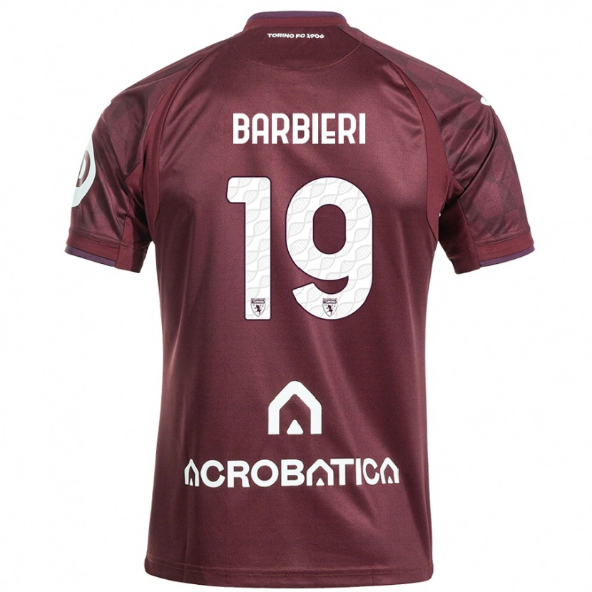 Danxen Kid Raffaella Barbieri #19 Maroon White Home Jersey 2024/25 T-Shirt