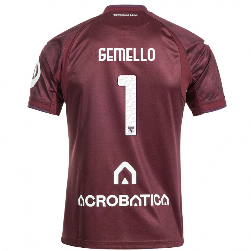 Danxen Kid Luca Gemello #1 Maroon White Home Jersey 2024/25 T-Shirt