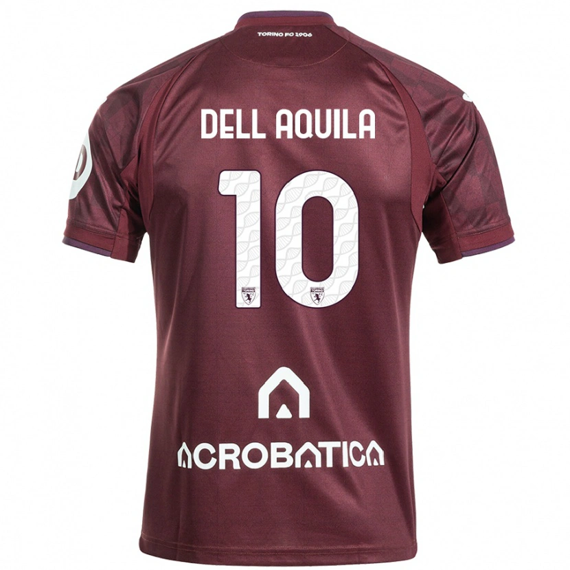 Danxen Kid Francesco Dell'aquila #10 Maroon White Home Jersey 2024/25 T-Shirt