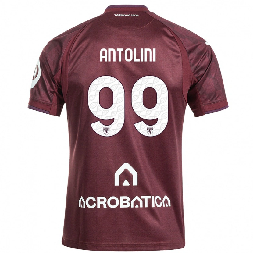 Danxen Kid Jacopo Antolini #99 Maroon White Home Jersey 2024/25 T-Shirt