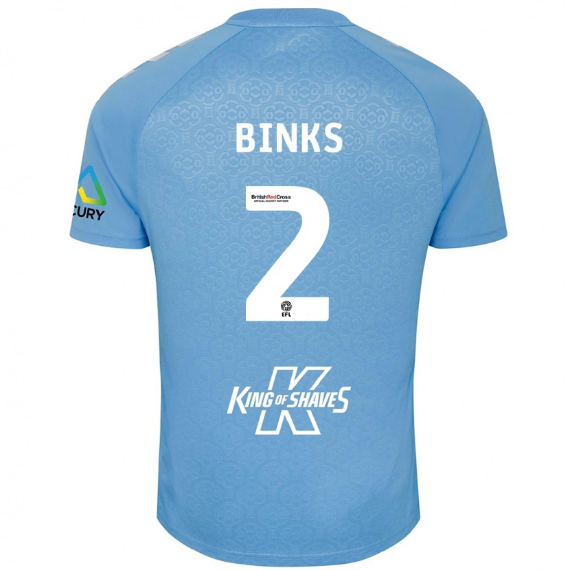 Danxen Kid Luis Binks #2 Blue White Home Jersey 2024/25 T-Shirt