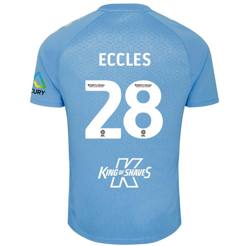 Danxen Kid Josh Eccles #28 Blue White Home Jersey 2024/25 T-Shirt