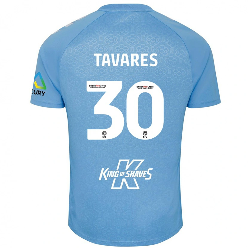 Danxen Kid Fábio Tavares #30 Blue White Home Jersey 2024/25 T-Shirt