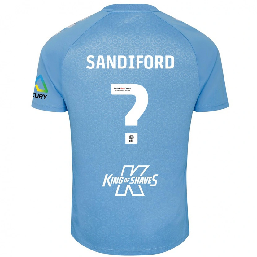 Danxen Kid Greg Sandiford #0 Blue White Home Jersey 2024/25 T-Shirt