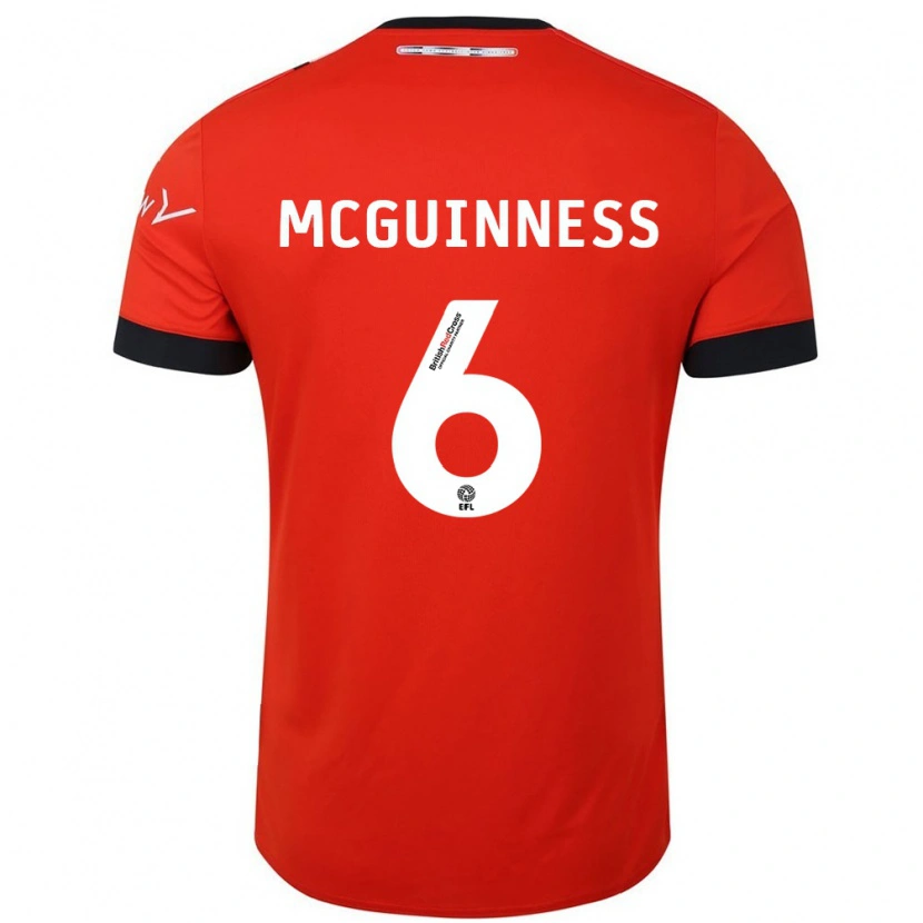 Danxen Kid Mark Mcguinness #6 Orange Black Home Jersey 2024/25 T-Shirt