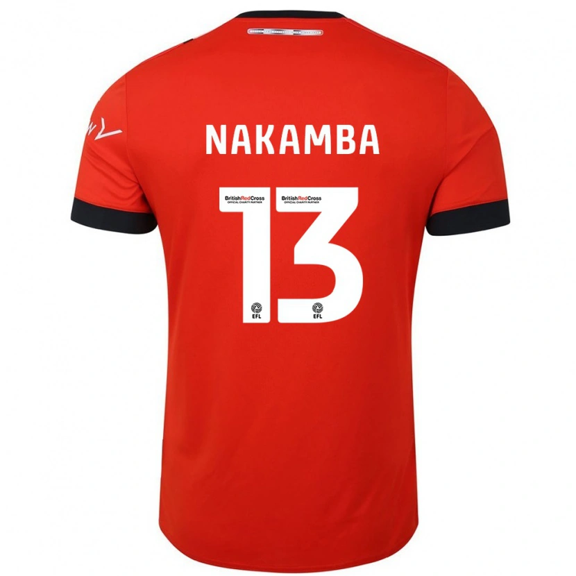 Danxen Kid Marvelous Nakamba #13 Orange Black Home Jersey 2024/25 T-Shirt