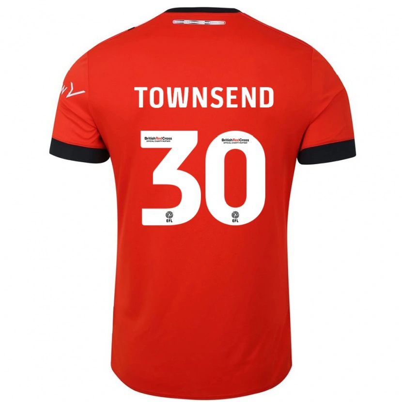 Danxen Kid Andros Townsend #30 Orange Black Home Jersey 2024/25 T-Shirt