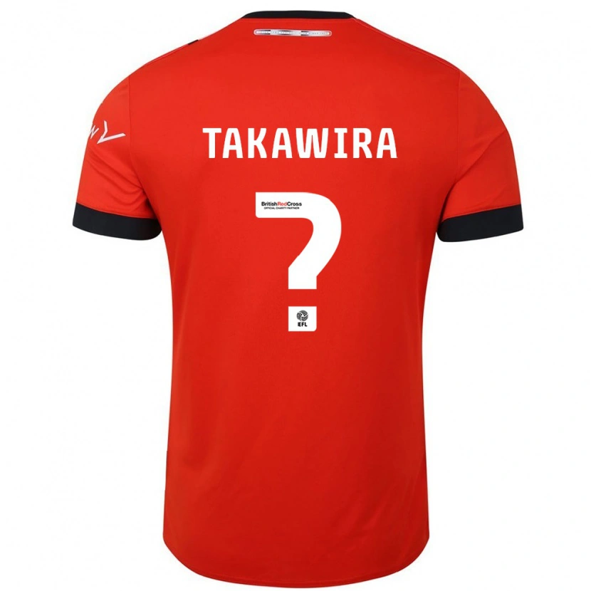 Danxen Kid Matthew Takawira #0 Orange Black Home Jersey 2024/25 T-Shirt