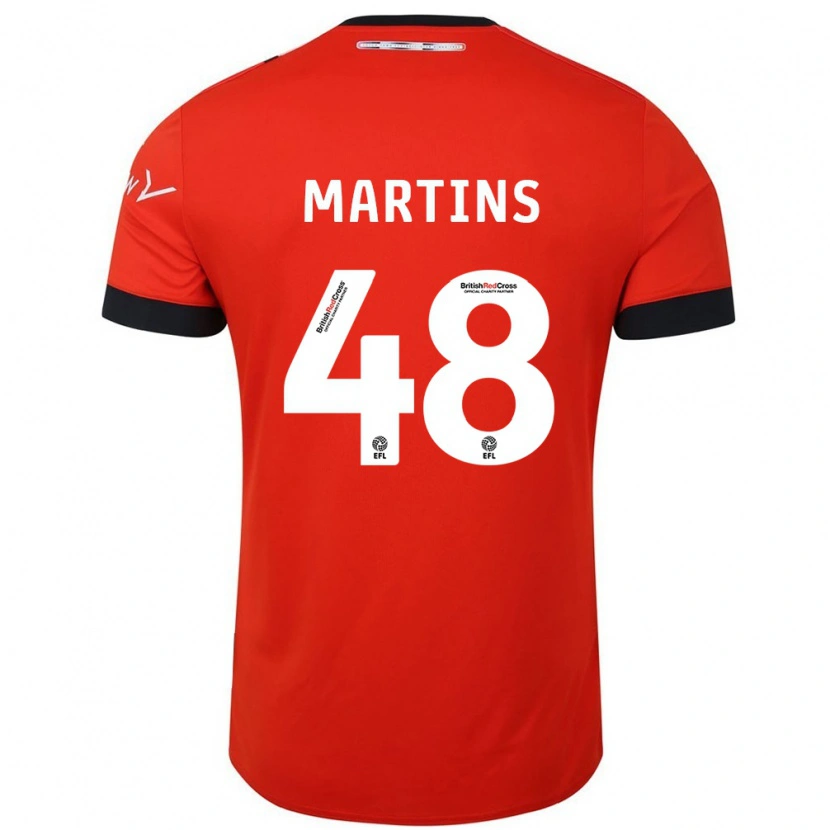 Danxen Kid Dominic Dos Santos Martins #48 Orange Black Home Jersey 2024/25 T-Shirt