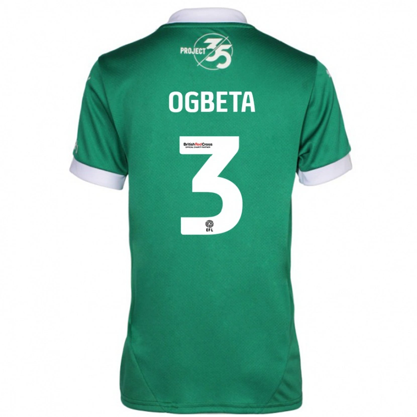 Danxen Kid Nathanael Ogbeta #3 Green White Home Jersey 2024/25 T-Shirt