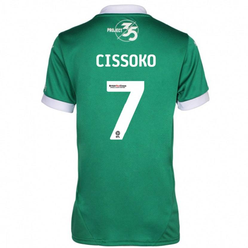 Danxen Kid Ibrahim Cissoko #7 Green White Home Jersey 2024/25 T-Shirt