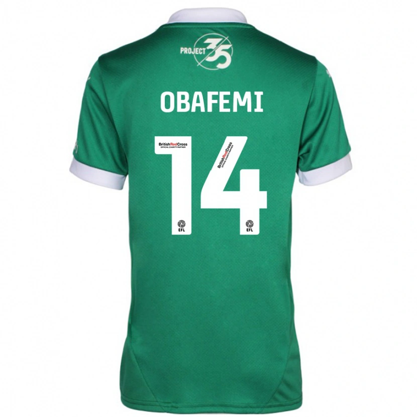 Danxen Kid Michael Obafemi #14 Green White Home Jersey 2024/25 T-Shirt