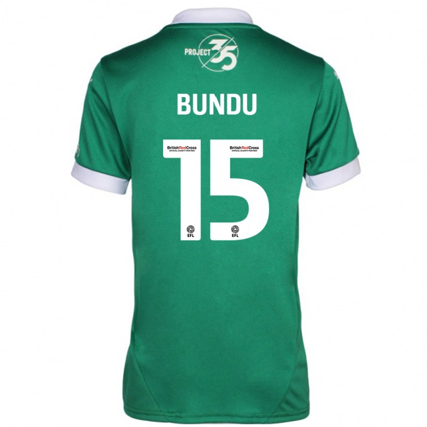 Danxen Kid Mustapha Bundu #15 Green White Home Jersey 2024/25 T-Shirt