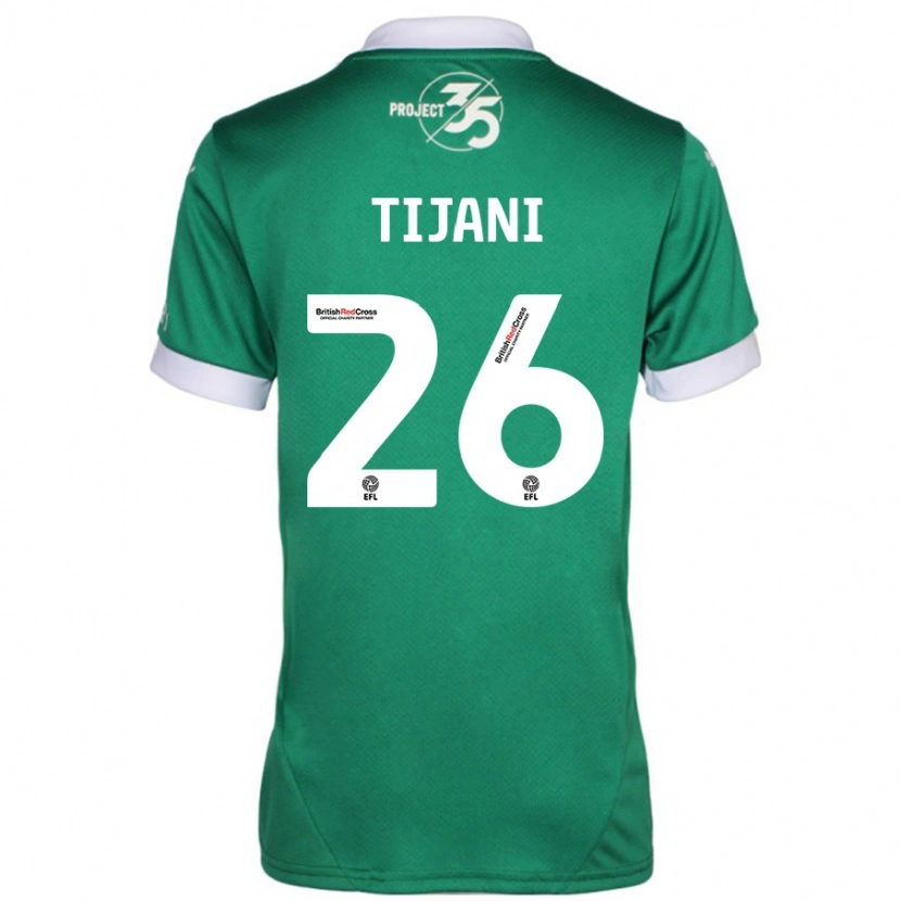 Danxen Kid Muhamed Tijani #26 Green White Home Jersey 2024/25 T-Shirt