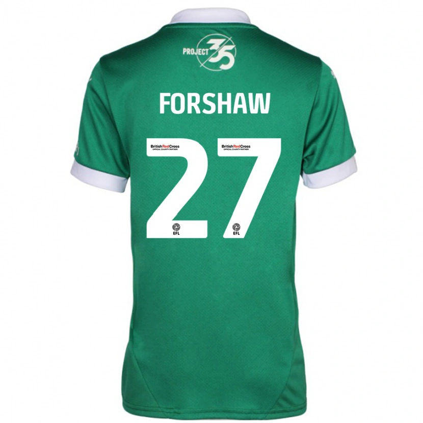 Danxen Kid Adam Forshaw #27 Green White Home Jersey 2024/25 T-Shirt