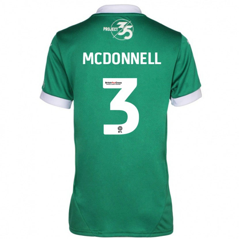 Danxen Kid Rosie Mcdonnell #3 Green White Home Jersey 2024/25 T-Shirt