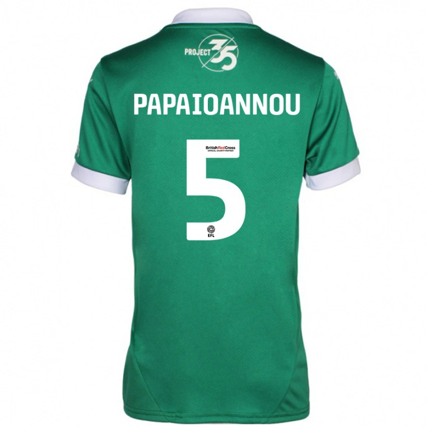 Danxen Kid Panagiota Papaioannou #5 Green White Home Jersey 2024/25 T-Shirt