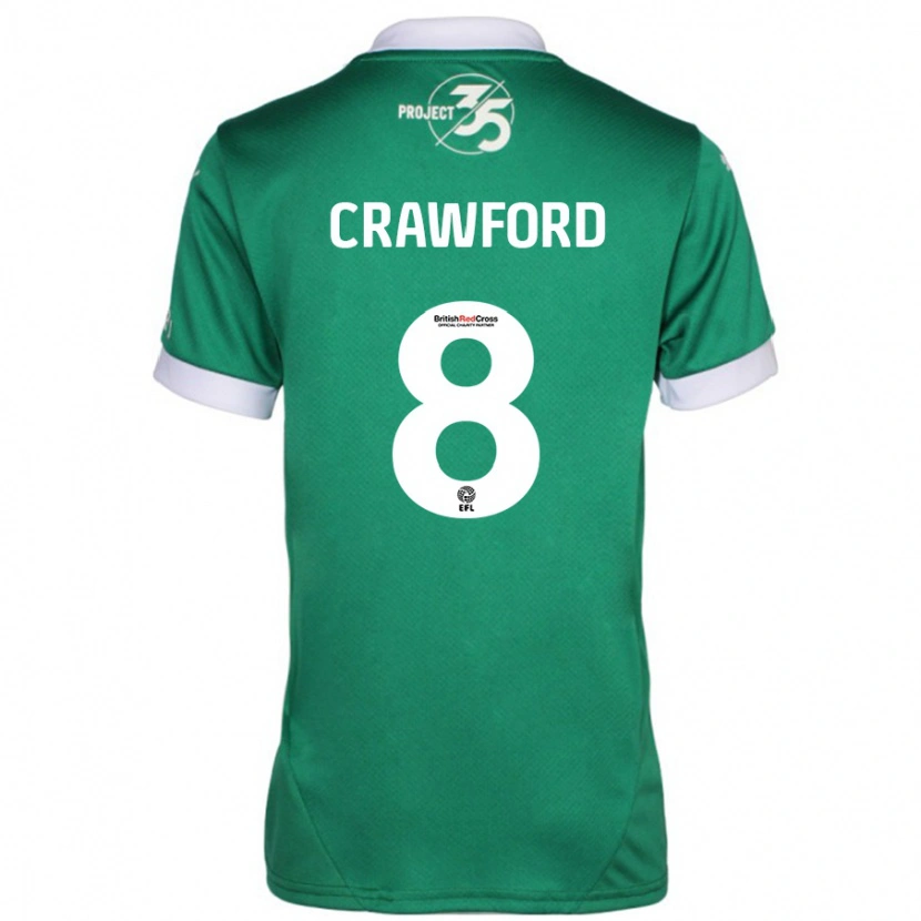 Danxen Kid Imy Crawford #8 Green White Home Jersey 2024/25 T-Shirt